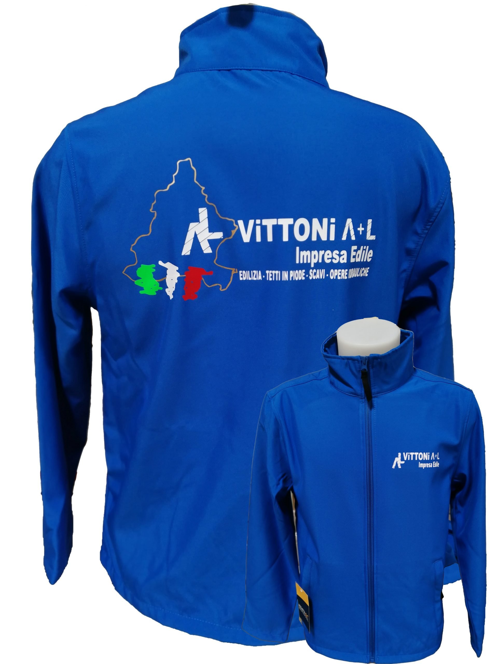 Giubbino softshell personalizzato con videoflex a piu’ colori Giubbino softshell personalizzato con videoflex a piu' colori