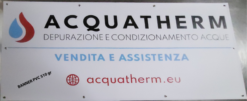 Striscione (banner) in PVC con rinforzo perimetrale (+ occhielli) - immagine 4